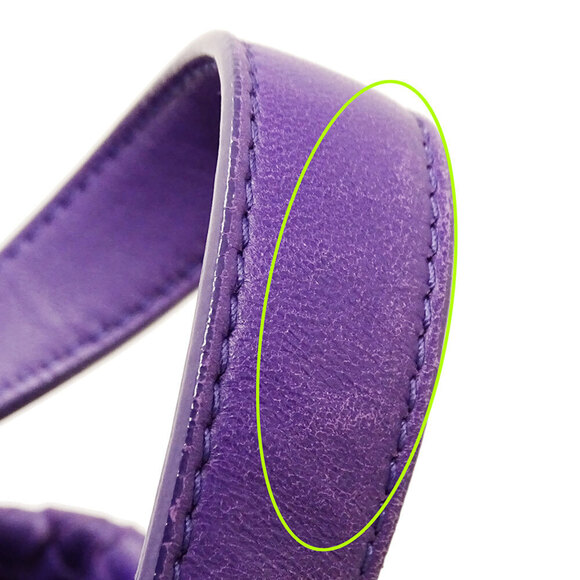 BOTTEGA VENETA Purple Leather Intrecciato Tote Bag - Picture 12 of 13